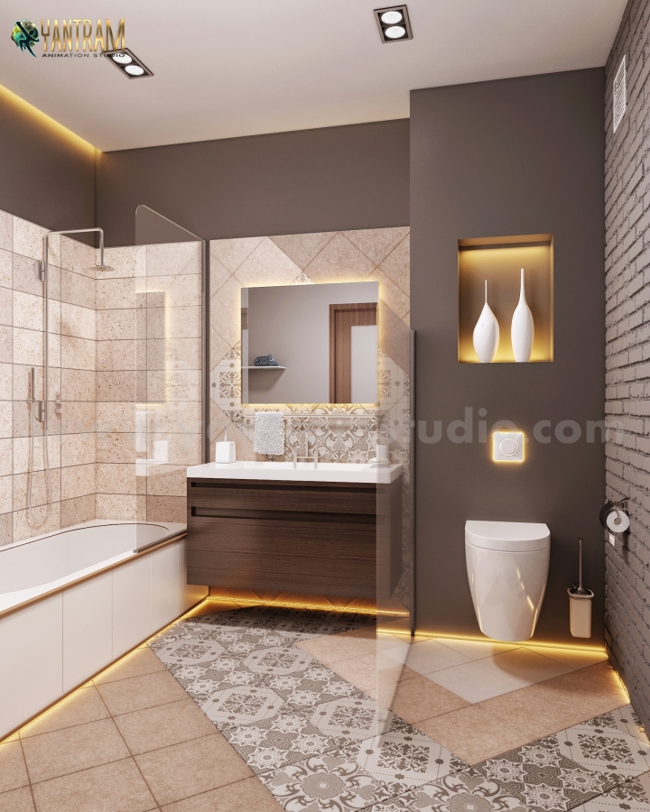 Fancy Bathroom Decor Design by residential interior design studio, Qatar – Doha