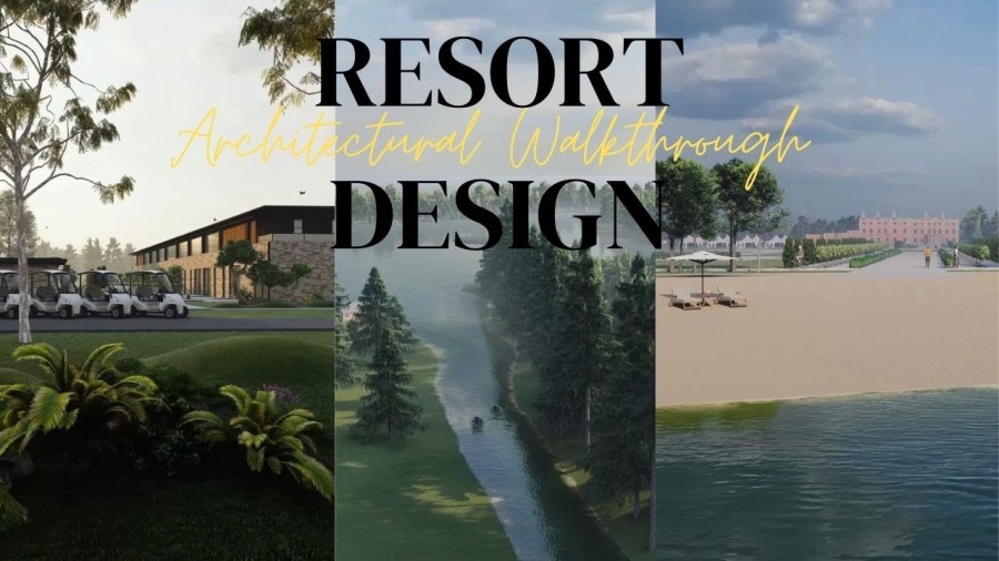 Architectural 3d walkthrough of Top Resort – Hotel exterior & Interior design idea by 3d walkthrough animation studio, Phoenix, Arizona