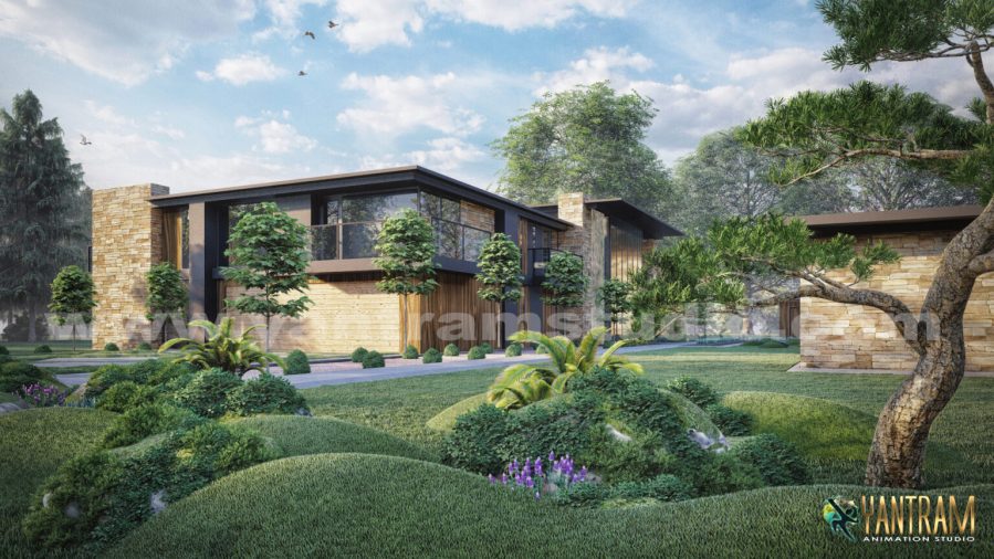 Elegant Farm House and Impressive Residential Interior Design By Yantram Architectural Animation Studio – Austin, Texas